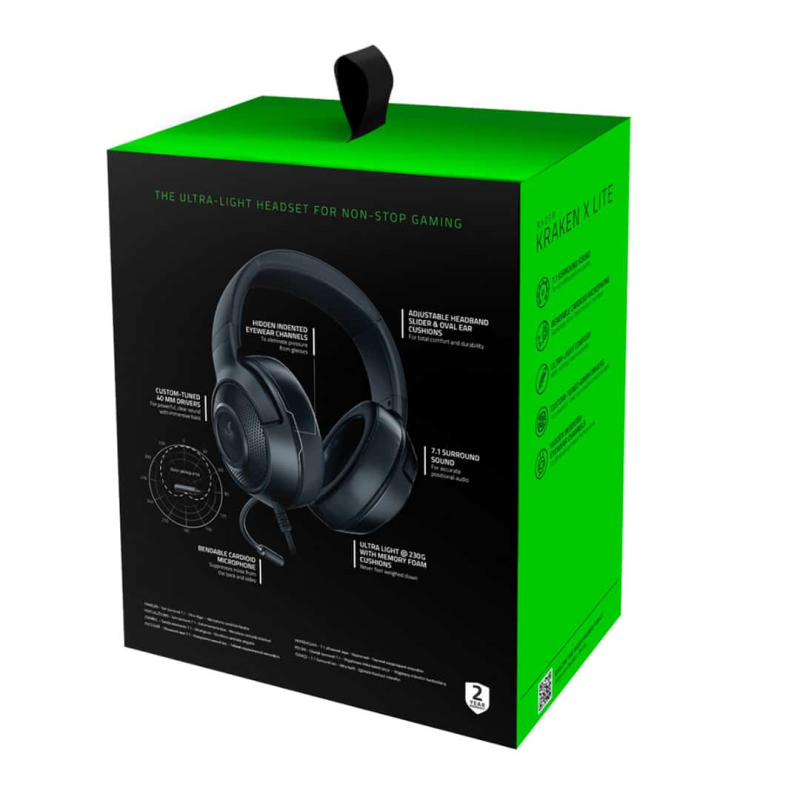 Razer kraken x lite gaming &epsilon;&nu;&sigma;ύ&rho;&mu;&alpha;&tau;&alpha; &alpha;&kappa;&omicron;&upsilon;&sigma;&tau;&iota;&kappa;ά 3.5mm - &mu;&alpha;ύ&rho;&alpha;, , medium-null