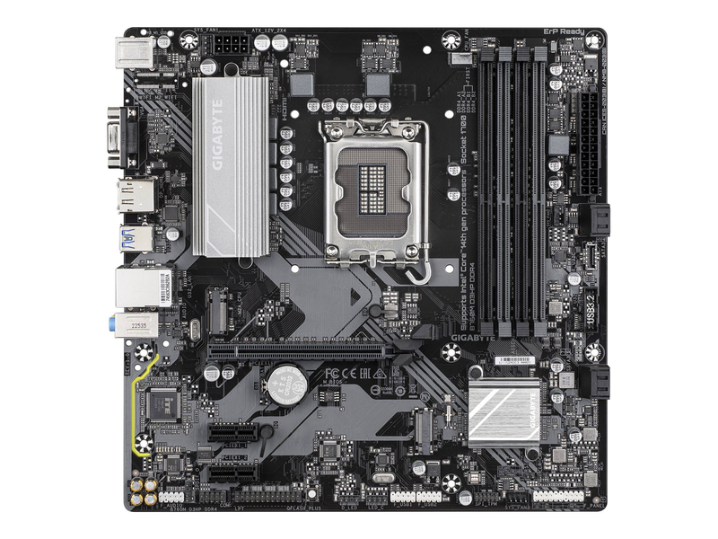 Gigabyte b760m d3hp ddr4 micro-atx motherboard lga 1700 intel b760 pcie 4.0 dual m.2 HDMI dp vga gbe black-null