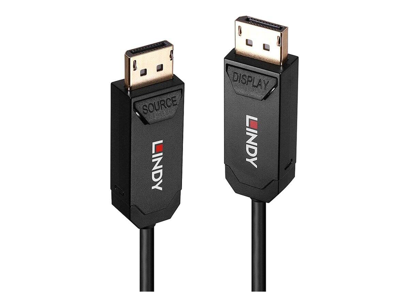 Lindy - displayport cable - displayport (m) to displayport (m) - displayport 2.0 - 30 m - 8k60hz (7680 x 4320) support, uhbr10 - black-null
