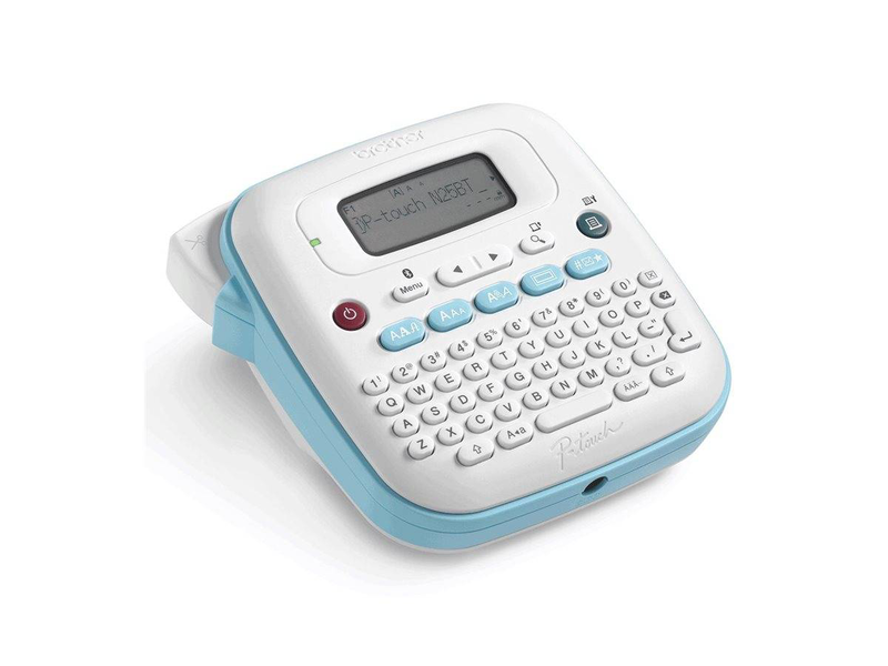 Brother p-touch pt-n25bt label maker | bluetooth | 12mm btag | blue/white, , medium-null