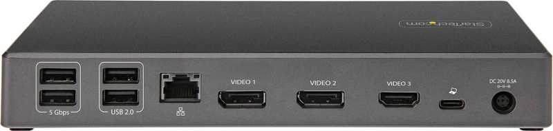 Startech dk31c2dhspdue USB-c triple 4k docking station 2x displayport 1.4 HDMI 2.0 dsc 100w pd sd gbe 6x USB-null