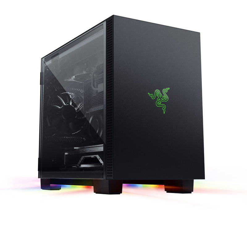 Razer tomahawk m1 mini-itx computer case dual side tempered glass-null