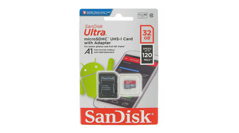 Sandisk micro sdhc 32GB + sd adaptor-null