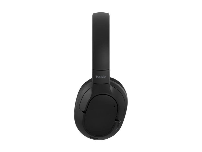 Belkin soundform surround - headphones with mic - full size - bluetooth - wireless, wired - USB-c, 3.5 mm jack - black, , medium-null