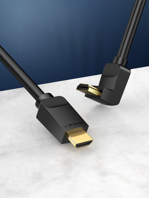 Vention HDMI cable right angle 90 degrees 3.0m aarbi, , medium-null