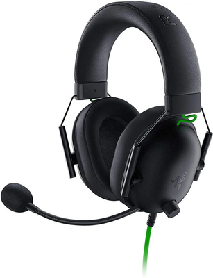 Razer blackshark v2-x black gaming headset, Black, medium