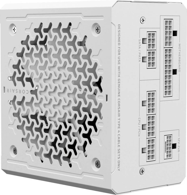 Corsair rm850e rme series 850w atx 3.1 psu 80+ gold cybenetics gold fully modular pcie 5.1 12v-2x6 white-null