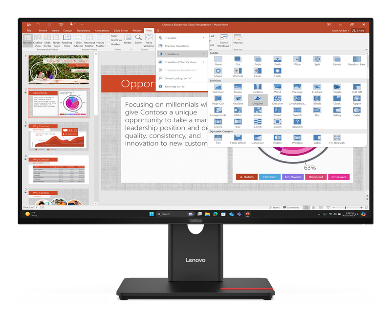 Lenovo thinkvision t27-40 27" &omicron;&theta;ό&nu;&eta; ips 48&ndash;120hzFHD1920x1080-null