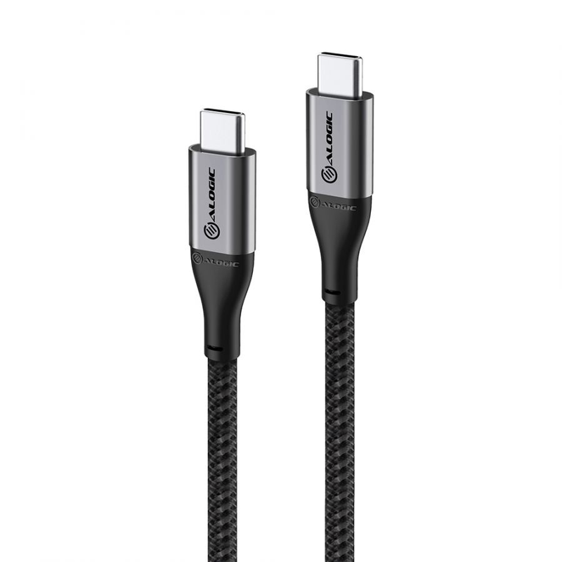 Alogic super ultra - USB cable - 24 pin USB-c (m) to 24 pin USB-c (m) - USB 2.0 - 5 a - 3 m - space grey-null