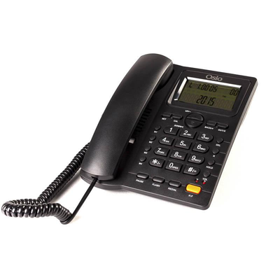 Osio corded phone - black, Black, medium
