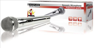 Microphone 6.35 mm wired silver, , medium