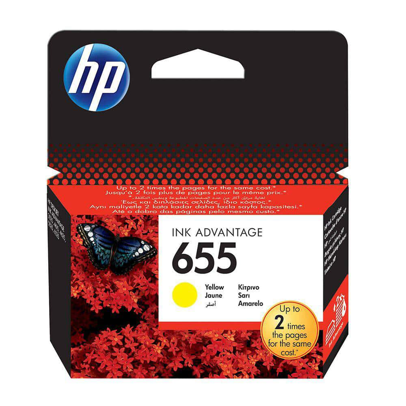Hp ink cartridge 655 yellow, , medium-null
