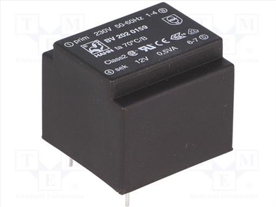 0.5va 230vac 12v 42ma transformer, , medium