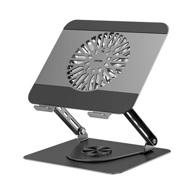 Unitek ot1098a laptop stand with 360 rotation & detachable cooling fan, , medium