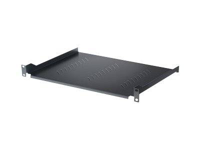 Intellinet fixed shelf / rack shelf / black, ral 9005 / 2u / 19", , medium