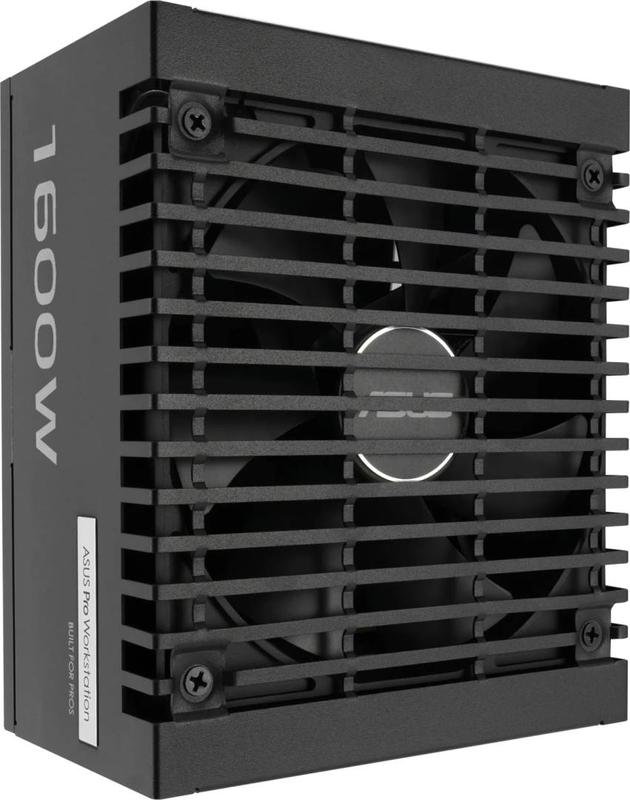 Asus pro ws 1600w platinum psu atx 3.1 pcie 5.1 80+ platinum modular dual 12v-2x6 ai workstation black-null