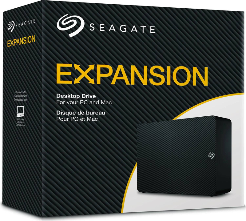 Seagate expansion desktop stkp22000400 22TB external hard drive, 3.5" USB 3.0, mains-powered, black-null