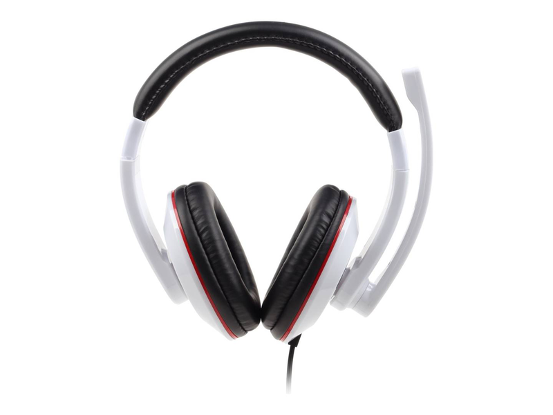 Gembird stereo headset | dual 3.5mm | microphone | glossy white, , medium-null