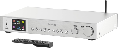 Majority radio fitzwilliam 2 Wi-Fi/bt/USB/fm/lineout/display silver, , medium