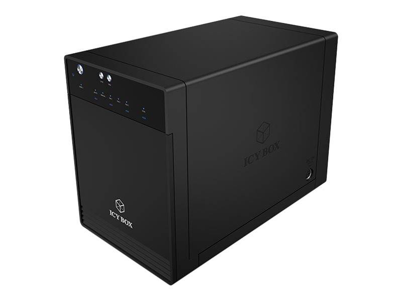 Icy box ib-3740-c31 4-bay USB 3.1 Gen 2 Type-C jbod enclosure for 2.5/3.5 sata HDD SSD aluminium-null