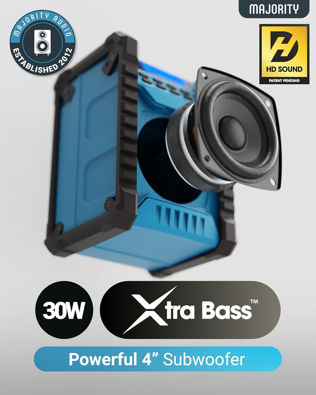 Majority landbeach portable bluetooth speaker up to 20 hours, , medium-null