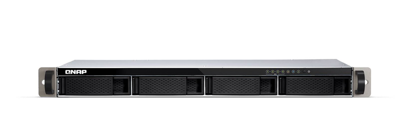 Qnap ts-433eu 4-bay short-depth 1u rackmount nas arm quad-core 4GB dual 2.5GBe diskless black ts-433eu-null