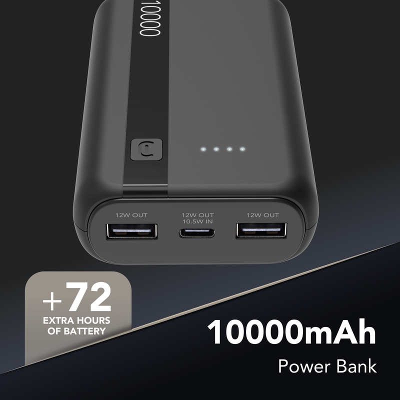 Cellularline pbentry10000k power bank 10000mAh 12w-null
