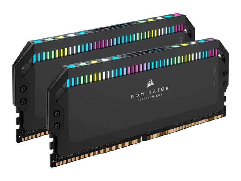 Corsair dominator platinum rgb / ddr5 / kit / 32GB: 2 x 16GB / dimm 288-pin / 6200 mhz / pc5-49600 / cl36 / 1.3 v / unbuffered / non-ecc / black-null