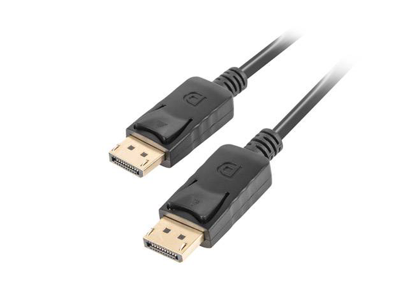 Lanberg displayport cable 1 m | male to male | black | gold plated-null