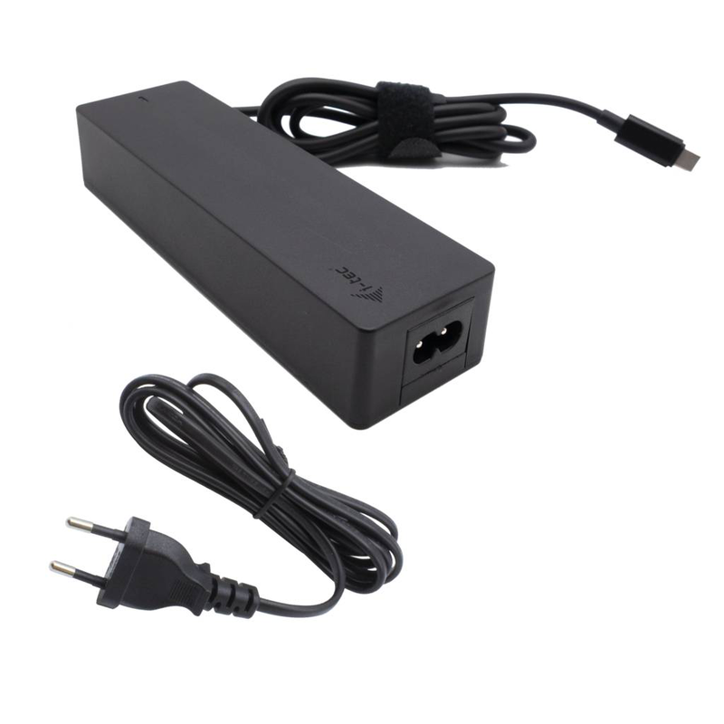I-tec charger-c100w 100w USB-c pd 3.0 charger 5-20v up to 5a integrated 1.5m cable black-null