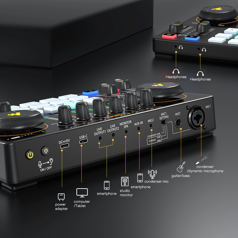 Maono streaming audio mixer console advanced ame2 image number null