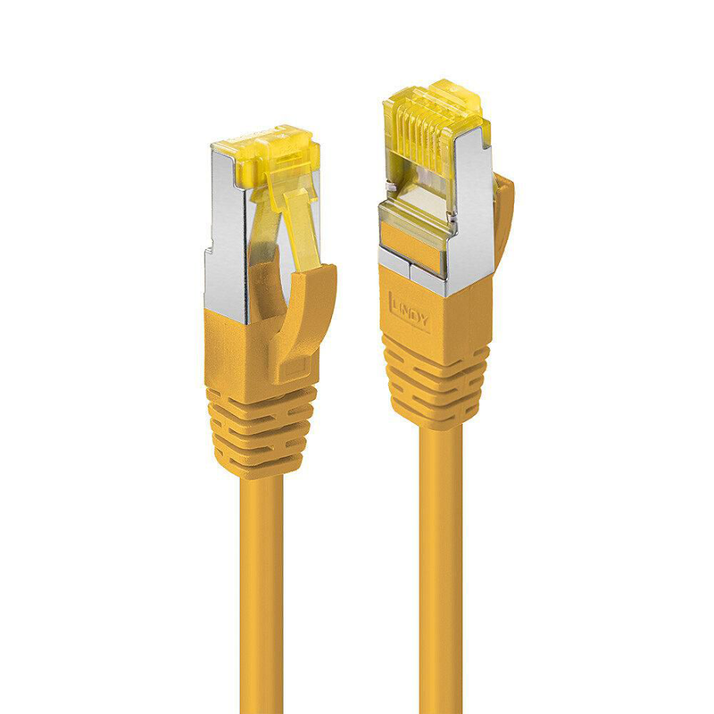 Lindy / patch cable / rj-45 (m) to rj-45 (m) / 5 m / 6.5 mm / s/ftp / cat 7 / halogen-free, snagless / yellow-null