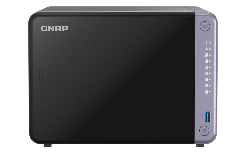 Qnap ts-632x 6-bay nas arm quad-core 4GB ddr4 dual 10GBe sfp+ dual 2.5GBe diskless black ts-632x-4g-null