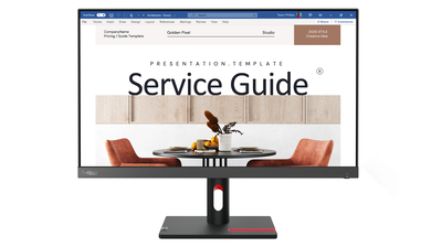 Lenovo thinkvision s24i-30 24" business monitor, Black, medium