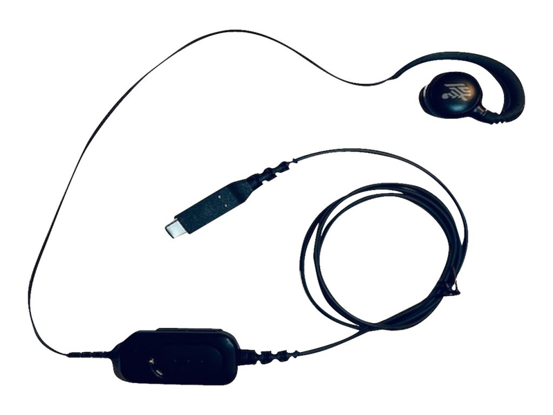 Zebra headset hdst-USBc-ptt1-01 | wired USB-c mono ear-bud, , medium-null