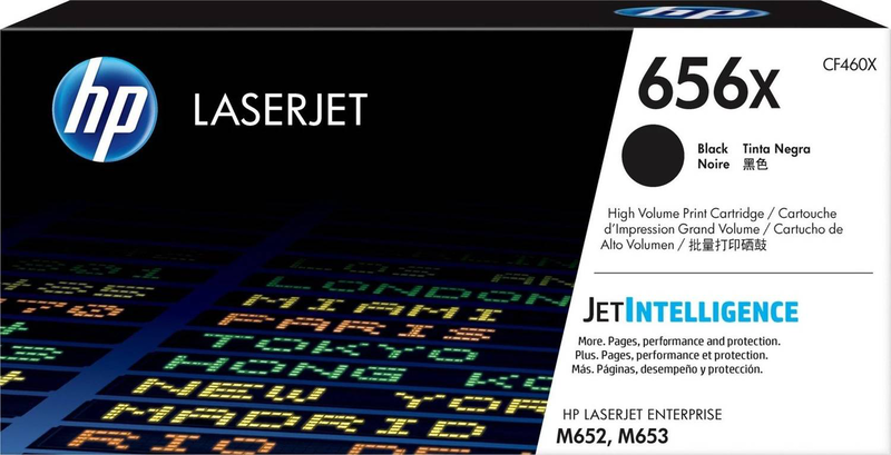 Hp 656x cf460x original black high yield laserjet toner cartridge 27000 pages for color laserjet enterprise m652 m653-null