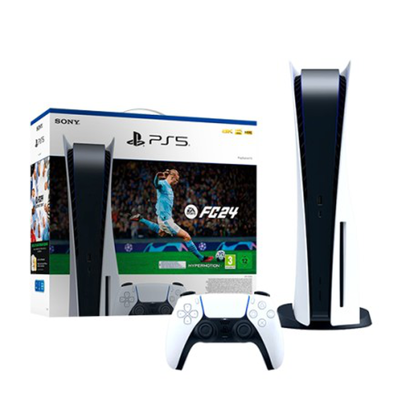 Sony playstation 5 disc edition 825GB cfi-1216a + ea sports fc24 white, , medium image number null