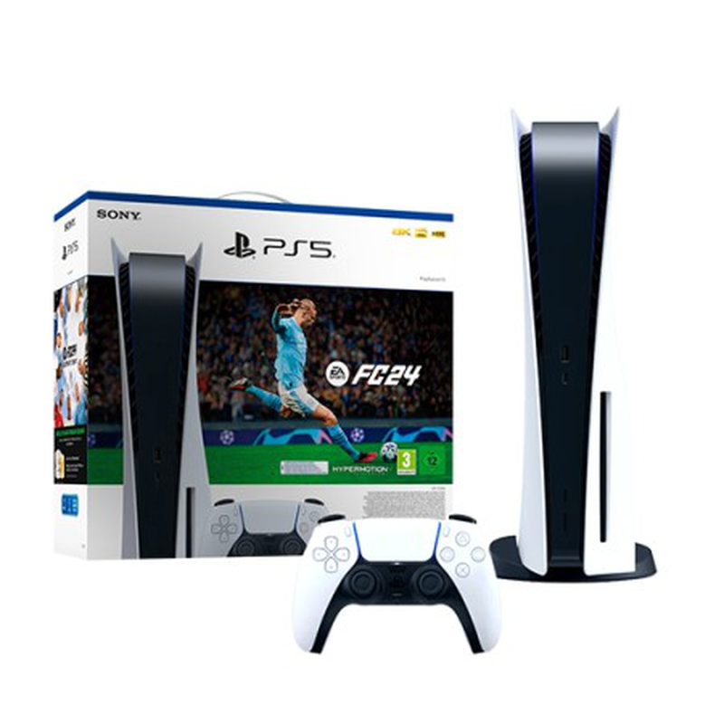 Sony playstation 5 disc edition 825GB cfi-1216a + ea sports fc24 white-null