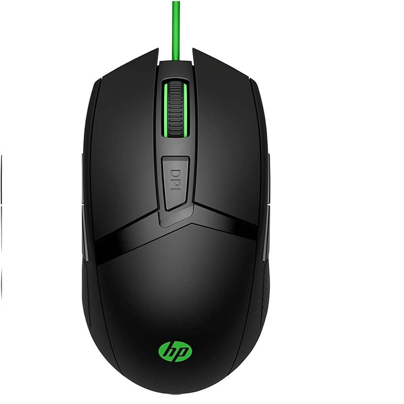 Hp pavilion gaming mouse 300 black/green, , medium-null
