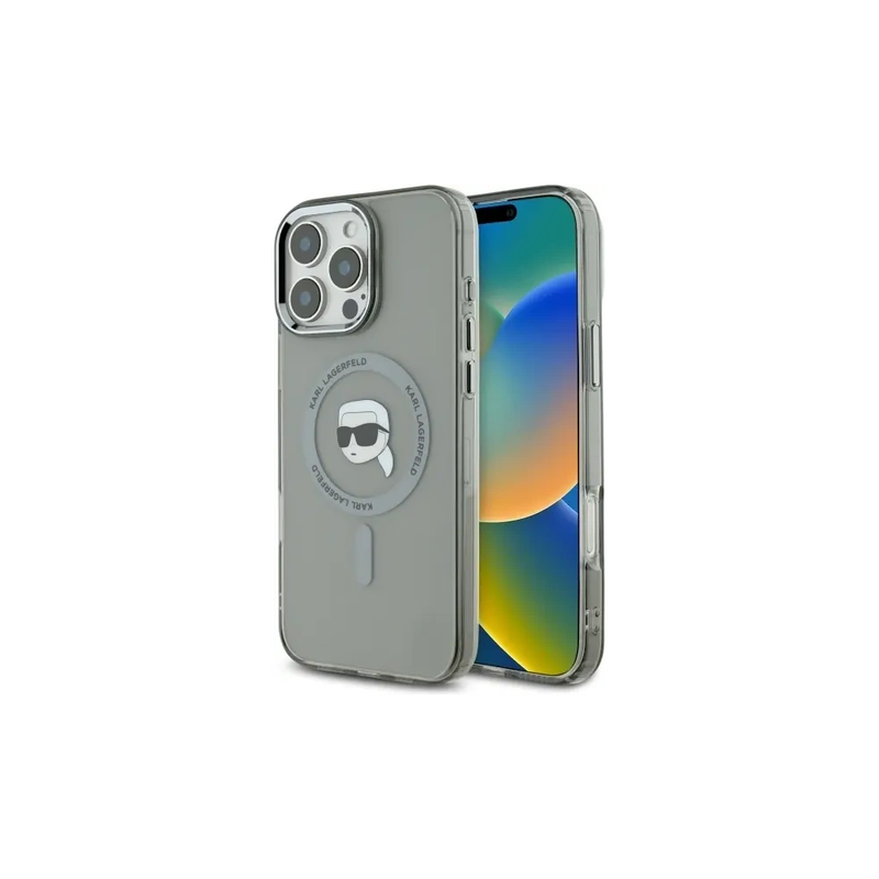 Product image: Karl lagerfeld iPhone 16 pro max iml metal karl head MagSafe, , medium-null