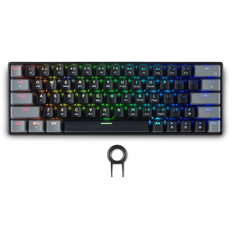 Spartan gear pegasus 2 rgb wired  wireless 63 keys mechanical gaming keyboard black, , medium-null