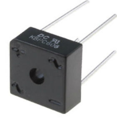 Kbpc606 bridge rectifier  6a 600v sq. X2, , medium
