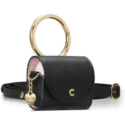 Spigen cyrill mini bag for apple AirPods 3 leather, Black, medium