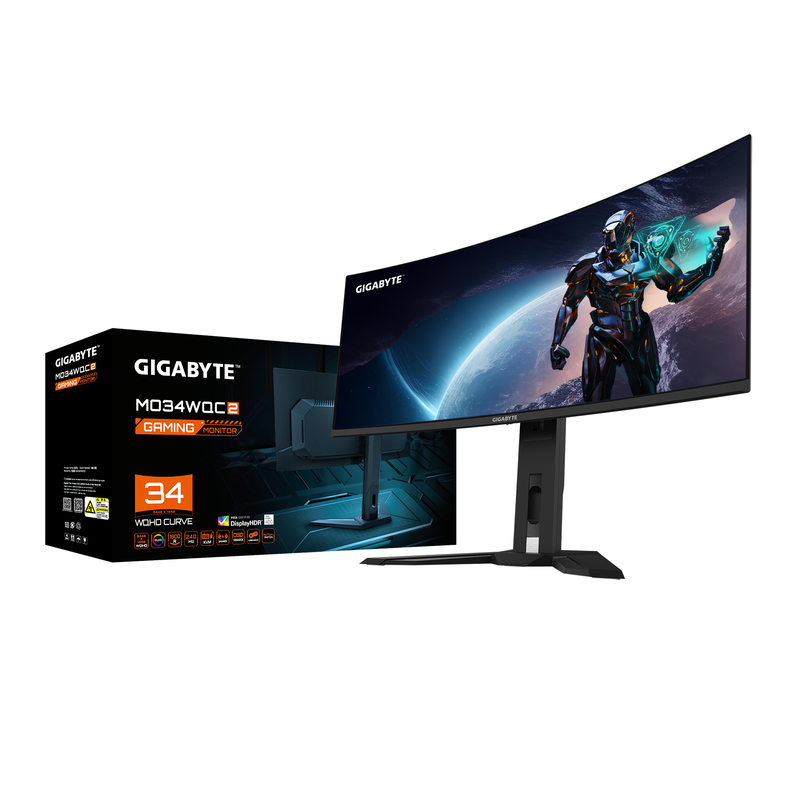 Gigabyte aorus mo34wqc2 34" monitor qd-OLED curved 240hz 3440x1440-null