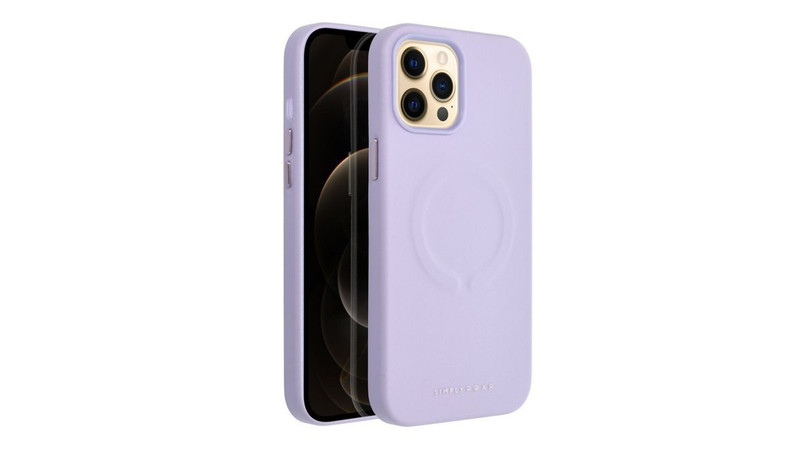 Roar case leather mag compatible with MagSafe for iPhone 12 pro max purple, , medium-null