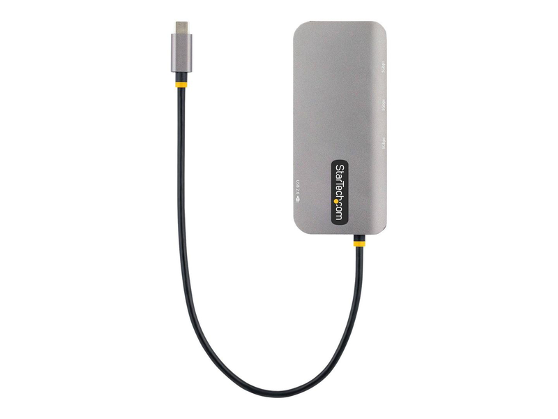 Startech.com 127b-USBc-multiport 6-in-1 USB-c hub 4k 60hz HDMI hdr 100w pd gigabit ethernet 3x USB-a 5GBps grey-null