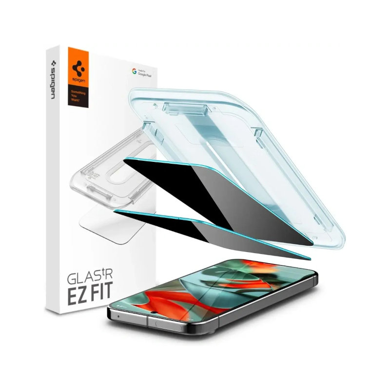 Spigen glas.tr ez fit google pixel 9 / 9 pro privacy [2 pack], , medium-null
