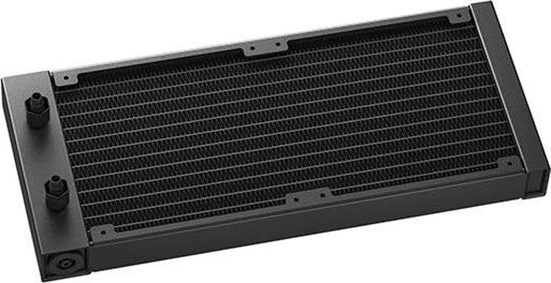 Deepcool lm240 r-lm240-bkdmmc-1 240mm aio liquid CPU cooler 2.4in ips display dual argb fans black-null