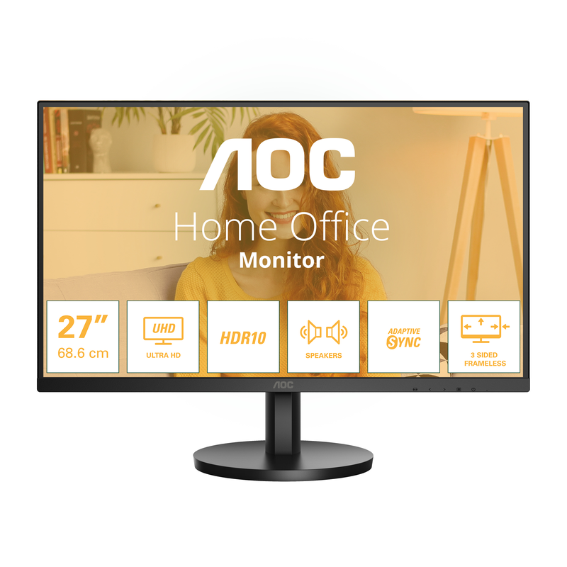 Aoc u27b3a 27" monitor ips hdr 3840x2160-null
