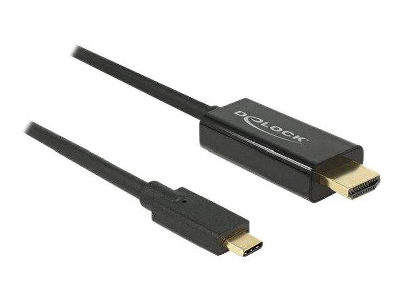 Delock cable USB Type-C&nbsp;male to&nbsp;hdmi male (dp alt mode) 4k 60 hz 3m black, , medium-null